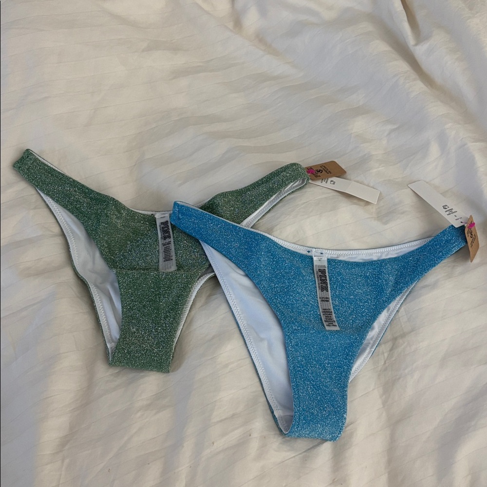 Sparkling Blue & Green Bikini Bottom Bundle